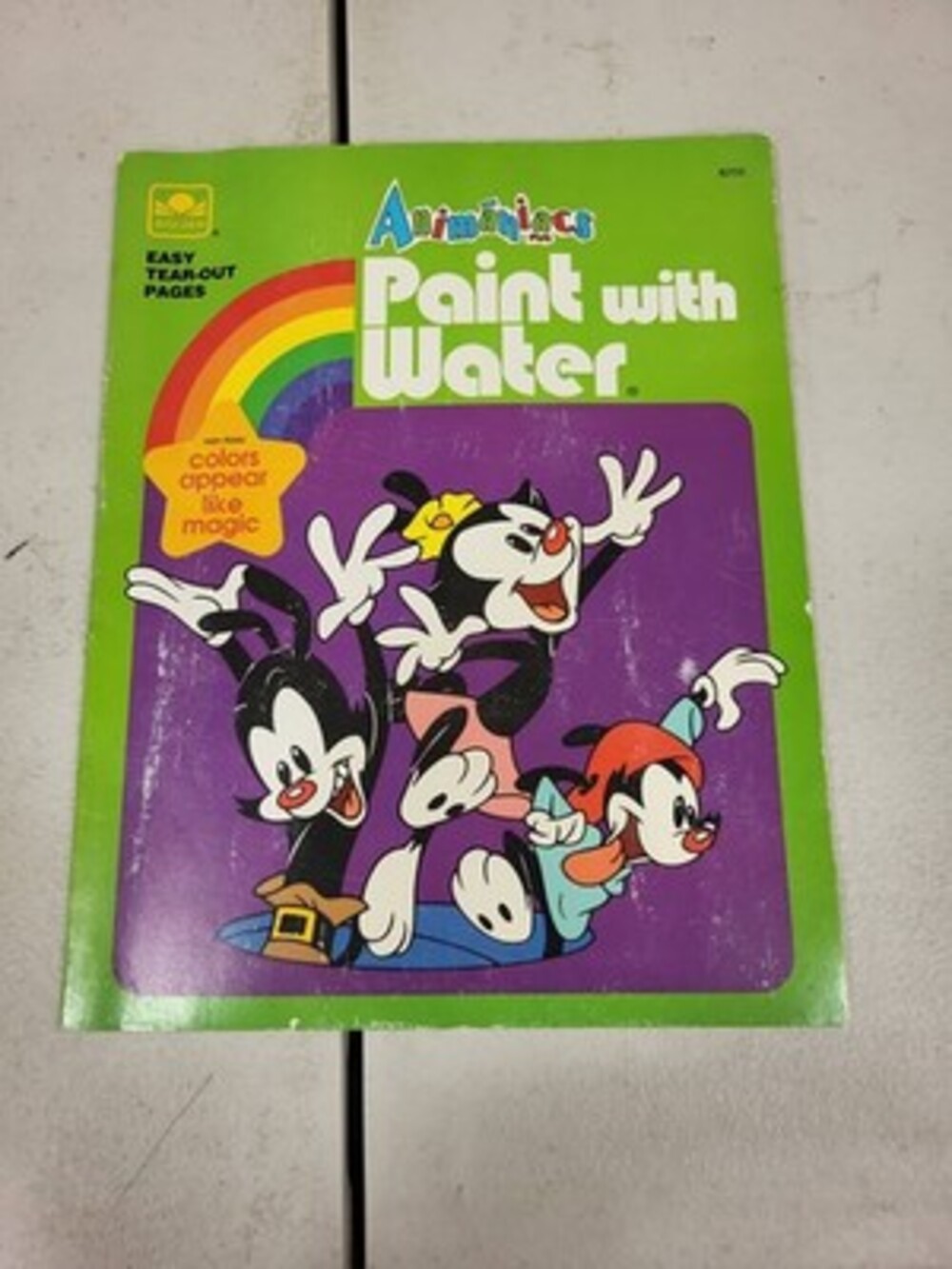 Golden Animaniacs Paint With Water Book 1996 Vintage Coloring Book Warner Bros